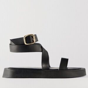 Zara Black Platform Women's Sandals